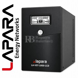 SAI 1000VA 600W con AVR y LCD | Lapara LA-VST-1000-LCD